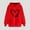 Red, variant on FamilyThread Womens Pullover Hoodie Comfortable Long Sleeve Sweatshirts Heart Casual Loose Tops Kangaroo Pocket Shirts