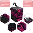 thumbnail image 2 of Halloween Foldable Car Trash Can Mini Trash Can with Lid Leak-Proof Hanging Storage Bag - Car Garbage Can, 2 of 6