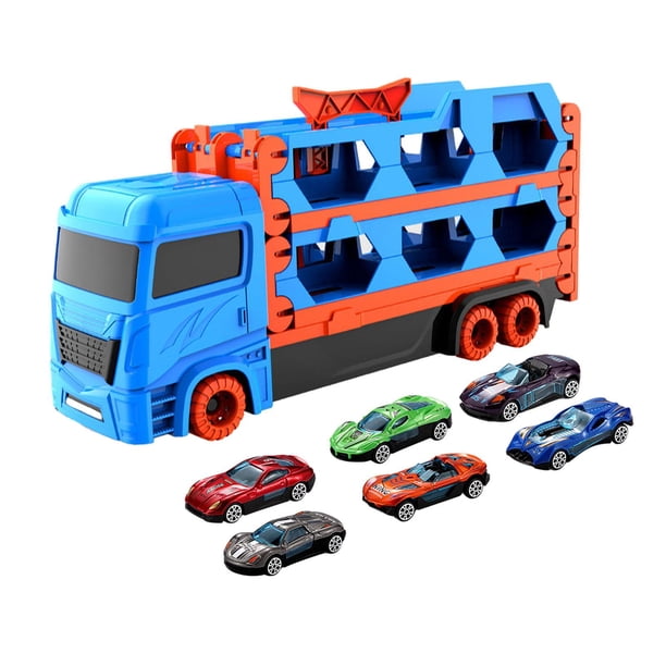 Vehículos de transporte, juguetes de regalo, entrenamiento creativo, pista de juguete, kits de camiones transportadores Estilo A