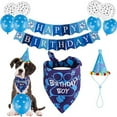 thumbnail image 2 of 1 Set Pet Scarf Set Eye-Catching Breathable Tear Resistant Birthday Party Cat Dog Bandana Supplies Pet Accessories, 2 of 8