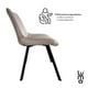 thumbnail image 5 of Set 2 Sillas Comedor Velvet Tapizada Terciopelo Sala Eames beige Grande, 5 of 7