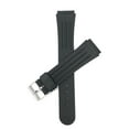 thumbnail image 1 of Bandini 20mm Black Rubber Sports Watch Band Strap, Ribbed, Stainess Steel Buckle (2 Spring Bars Included), 1 of 7