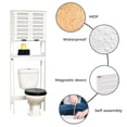 thumbnail image 5 of Evideco Miami Over-the-Toilet Cabinet with Dual Doors and Open Shelf, White Finish, 5 of 10