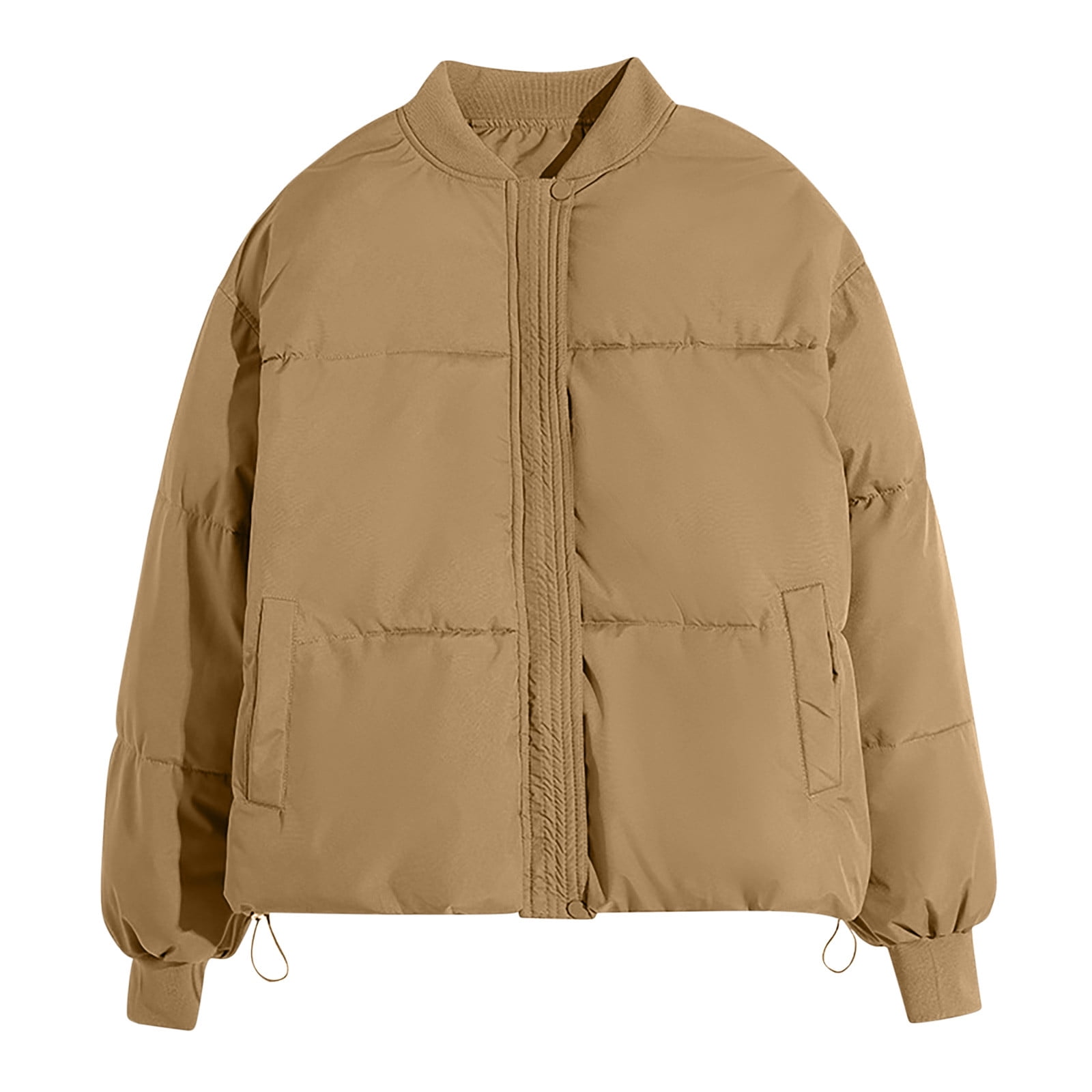 Xysaqa Women Winter Bomber Puffer Jacket Baggy Casual Xysaqa Women Winter Bomber Puffer Jacket Baggy Casual