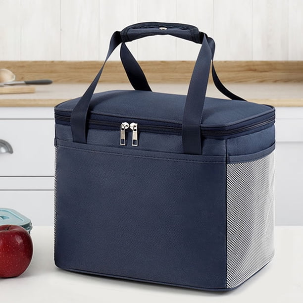 Bolsas de la caja del desayuno de la película de aluminio con el paquete de la mano de la comida campestre de la manija para las oficinas escolares Hugtrwg Para estrenar