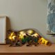 thumbnail image 3 of Decoración de animales del bosque de madera, decoración rústica, decoración de pared, decoración de montaña para dormitorio, sala de estar, mesa decorativa (mapache), 3 of 5