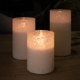 thumbnail image 3 of Velas sin llama COVEGE de vidrio arenado LED con control remoto, 3 of 7