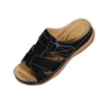 thumbnail image 3 of Womens Slides Sandals with Plantar Fasciitis Arch Support,Dressy Summer Outdoor Beach Walking Shoes Ladies Lightweight Orthotic Slip on Sandals Open Toe Slippers for Women, 3 of 9