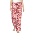thumbnail image 2 of Lsque Plus Cross Print Women's Pajama Pants, Lounge Pant - Comfortable Home Wear,Elastic Waistband, Stylish Design-X-Large, 2 of 9