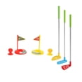 thumbnail image 3 of Juego de golf para niños pequeños, juego de palos de golf para niños, interior y exterior con 3 palos de golf, 2 pelotas, 2 banderas, 2 tees, 2 hoyos, 3 of 8