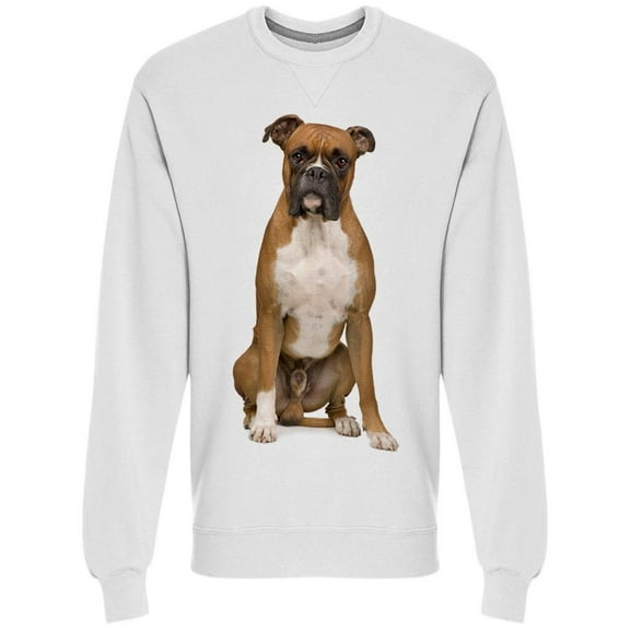 Boxer Looks Misterious Sweatshirt Men -Image by Shutterstock, Male 3X-Large