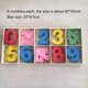 thumbnail image 5 of Gwong Juguete Número de madera Bloques de construcción de letras inglesas Niños Educación temprana Puzzle juguete Gwong 30003727, 5 of 7