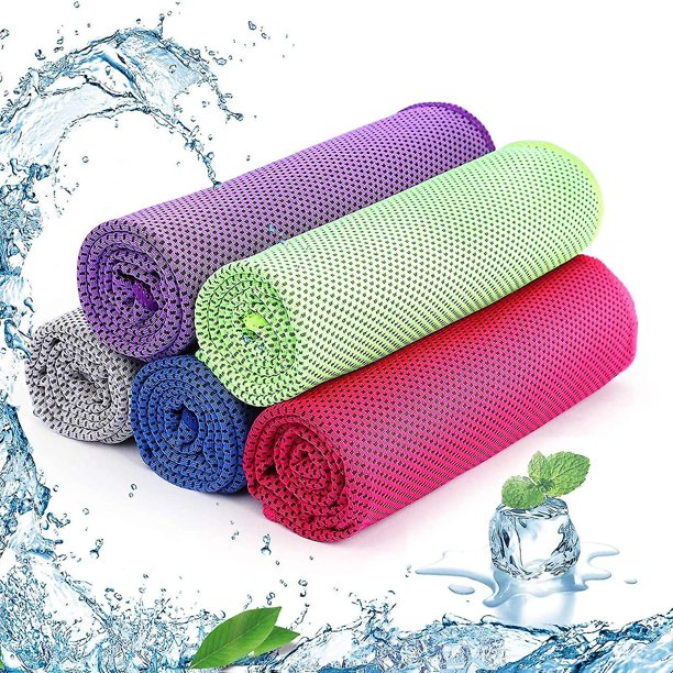 Toallas refrescantes Toalla de Fitness de Secado rápido para un Alivio instantáneo, Toalla fría y fría para el Cuello, Toalla de Hielo de Microfibra, Manténgase Fresco para Golf, G