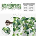 thumbnail image 6 of Tie Up Valance Curtain for Kitchen, Green Leaf Vine Rod Pocket Short Curtains Adjustable Tie-Up Shade Valances, Country Leave Window Treatment for Bathroom Living Room Bedroom, 6 of 9