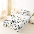 thumbnail image 5 of Erosebridal Tropical Botanical Cactus Twin Sheet Sets,Retro Boho Bull Skull Bedding For Aztec Lover 3 Pieces, 5 of 6