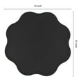 thumbnail image 4 of REGALWOVEN Placemat Set of 6 Faux Leather Placemats for Kitchen Dining Table Decor, Washable Table Placemats Wipeable Table Mat Black 15*15in, 4 of 7