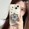 thumbnail image 1 of Funda de teléfono con pintura de flores Simple Ins para iPhone 14, 11, 12, 13 Pro Max, cubierta suave, lindas fundas con soporte de flores de espejo para 12 Pro Max Fivean unisex, 1 of 2