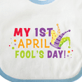 thumbnail image 4 of Inktastic My 1st April Fools Day with Jester Hat Boys or Girls Baby Bib, 4 of 4