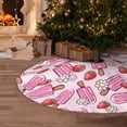 thumbnail image 5 of Sikiie Strawberry Popsicle Nativity Christmas Tree Skirt, Jesus Christian Winter Holiday Tree Mat Decoration(30-48IN), 5 of 6