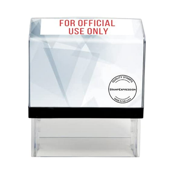 StampExpression - for Official USE ONLY Office Self Inking Rubber Stamp - Red Ink (A-5297)