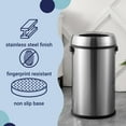 thumbnail image 3 of happimess Chuck Kitchen/Office 17.2-Gallon Open-Top Trash Can, Platinum Silver, HPM1015A, 3 of 10
