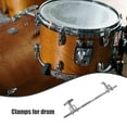 thumbnail image 3 of USHOBE Drum Set Cowbell Holder Metal Easy Installation Prevents Movement Practice Sessions 1Set, 3 of 8