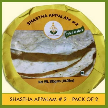 Shastha Appalam # 2 (Pack of 2) Each Packet has  285g
