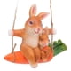 thumbnail image 3 of Adorno De Modelo Animal, Estatuas De Animales De Resina Columpio De Zanahoria De Conejo Marrón Delicado Moderno Para Sala De Estar ANGGREK No, 3 of 8