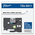 thumbnail image 3 of Tze Extra-Strength Adhesive Laminated Labeling Tape, 0.23" X 26.2 Ft, Black On White | Bundle of 2 Each, 3 of 6