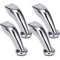 thumbnail image 1 of Patas Para Sofá Mueble Cama Curvas Cromo C/tornillos 4 Pzas PLATA, 1 of 4