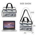 thumbnail image 3 of FORMRS 16" Laptop Bag Carrying Sleeve Case with Handle Travel Shoulder Briefcase, Light Sharks, 3 of 8