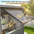 thumbnail image 3 of AECOJOY 6'x6' Corner Outdoor Storage Shed, Metal Steel Shed with Openable Windows & Lockable Doors, Utility & Tool Storage for Garden Backyard Patio, 3 of 7