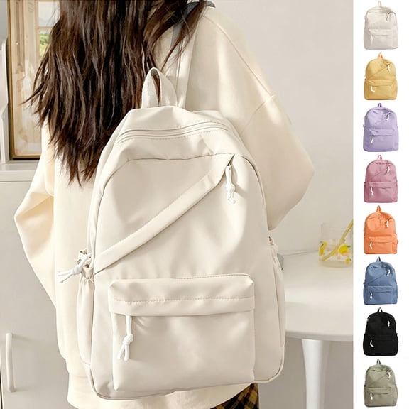 Simple Backpack For Women Men Aesthetic Backpack Lightweight Casual Daypack Basic Backpack for Daily Travel
