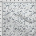 thumbnail image 3 of oneOone Cotton Silk Fabric Line Geometric Decor Fabric Printed BTY 42 Inch Wide, 3 of 4