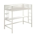thumbnail image 1 of Novogratz Maxwell Metal Twin Loft Bed with Desk & Shelves, 1 of 9