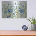 thumbnail image 4 of Luxe Metal Art 'Botanical Blue II' by Silvia Vassileva, Metal Wall Art, 16" x 12", 4 of 9