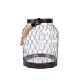 Better Homes & Gardens Metal Candle Holder Lantern with Rope, Bronze