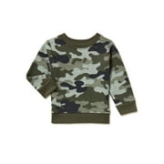 Garanimals Baby Boys Print Fleece Sweatshirt, Sizes 6 Months-24 Months