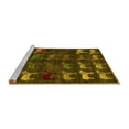 thumbnail image 2 of Ahgly Company Machine Washable Indoor Rectangle Abstract Yellow Modern Area Rugs, 4' x 6', 2 of 4