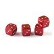 thumbnail image 1 of Juego de 4 tapones de válvulas de neumáticos de metal rojo., 1 of 3