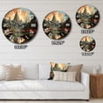 thumbnail image 4 of Designart "Journey To Asian Painting VII" Asian Oversized Wall Clock, 4 of 5