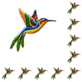 thumbnail image 3 of Billuyoard Colibrí de hierro para colgar en la oficina, decoración del hogar, arte, pájaros, jardín interior Type4 NO4, 3 of 6