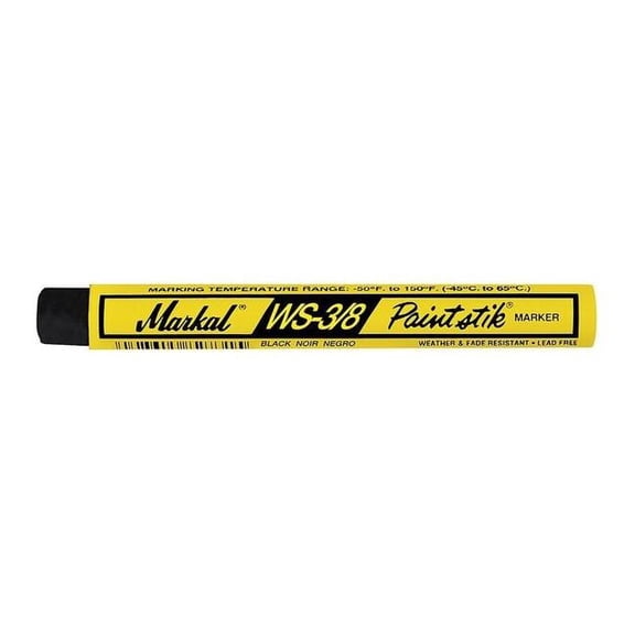 Markal Paint Marker,3/8 In.,Black,PK12 82423