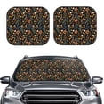 thumbnail image 2 of Yiaed Autumn Floral Print Car Front Windshield Sun Shade,Foldable Anti-UV Car Sunshade for Front Window for Most Vehicles-Large, 2 of 5
