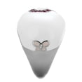 thumbnail image 4 of Luxe Jewelry Designs Women's Stainless Steel Butterfly Shaped Ring with Ruby Crystals - Size 8, 4 of 4