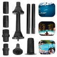 thumbnail image 3 of Black Fountain Spray Heads Set for Water Pump Use Durable Plastic Material Create Various Effects 9 Pieces, 3 of 8