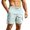 Mint Green, variant on Mens Shorts Casual Striped Drawstring Spring Summer Outdoor Printed Beach Holiday Running Shorts Men With Pockets