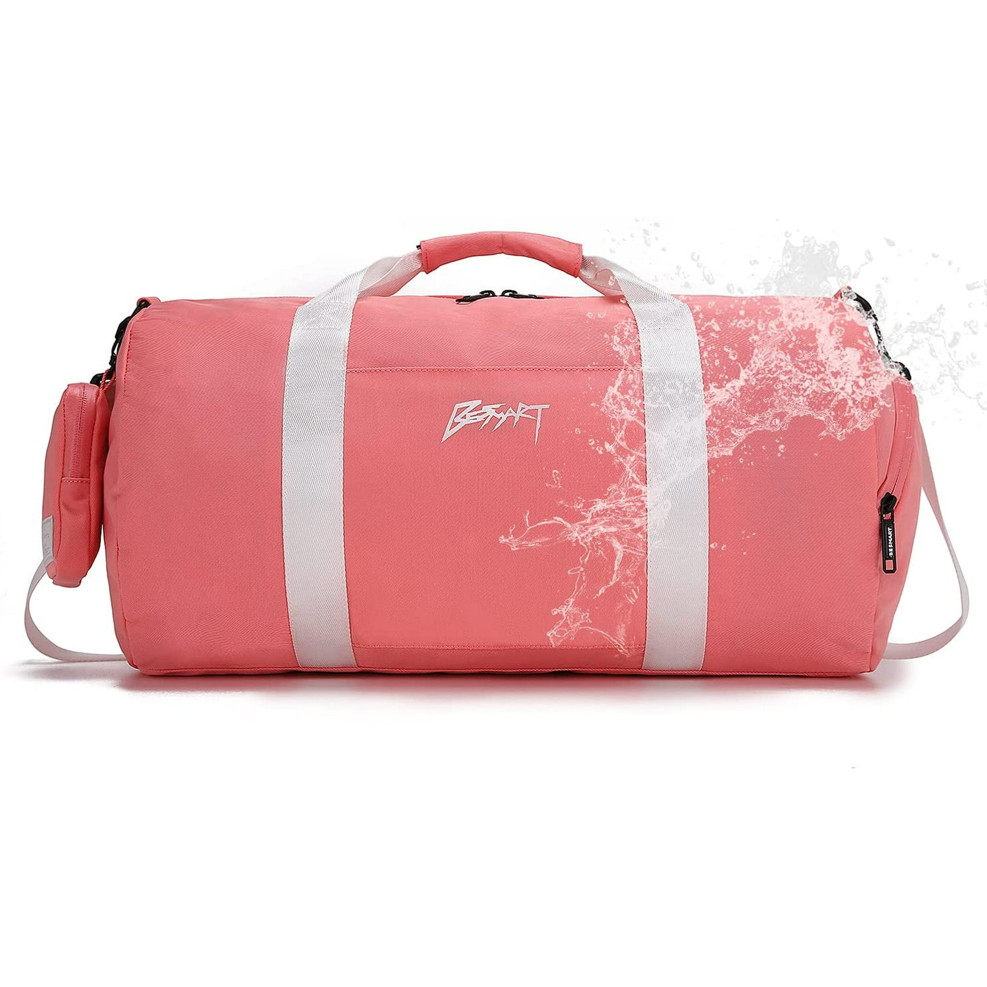 Sports Gym Bag Duffle Bag for Light Weight Waterproof Travel Bag Weekender for Woman and for Man Large Capacity Shoulder Gym Tote Pink Walmart