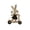 Black, variant on Easter Wooden Rabbit Ornament Cute Bunny Riding Basket for Spring Home Tabletop Decor Party Decoration Figurine