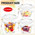 thumbnail image 3 of HLONK 12pcs Clear Food Pans with Lids Salad Bar Containers Plastic Pan Salad Bar Containers Commercial Food Storage Transparent Hotel Pans for Vegetables Fruits Beans Corns 2.5‘‘ 4‘‘ 6‘‘, 3 of 4